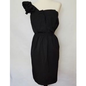 Ann Taylor Loft One Shoulder Cocktail Dress